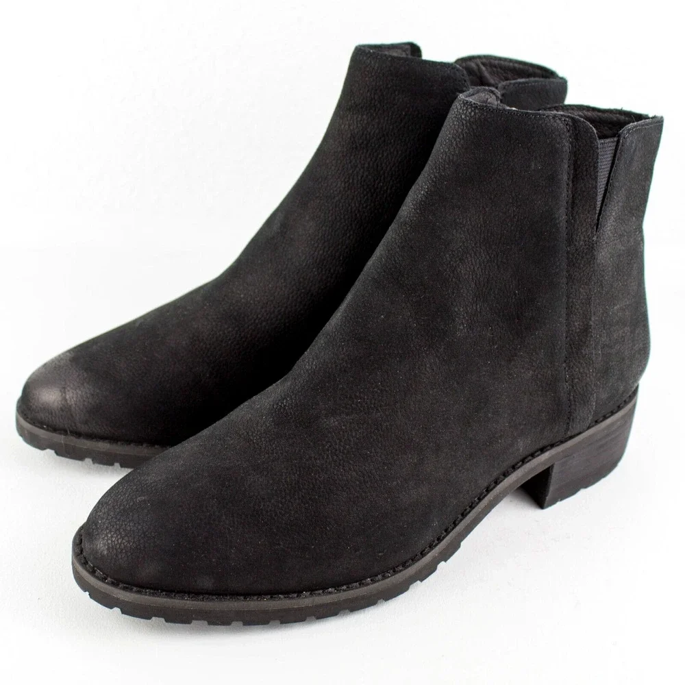 Caslon Ollie Water Resistant Nubuck Leather Ankle Boots Womens SIZE 6.5 - Picture 3 of 5
